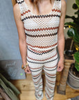 COMPLETO CROCHET CANOTTA E PANTALONE