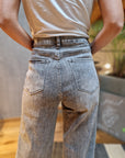 Jeans palazzo stone washed
