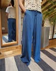 JEANS LEGGERI WIDE LEG BLU SCURO