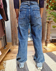 JEANS DRITTO CON RISVOLTO
