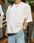 T-SHIRT OVER CON PIZZO