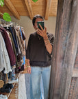 MAGLIA OVERSIZE CON INSERTI IN PELO