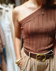 TOP MONOSPALLA IN LUREX
