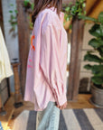 CAMICIA OVER CON DISEGNO SOLE