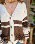 CARDIGAN RIGHE FRANGE