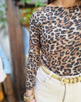 MAGLIA LEOPARDATA MANICHE LUNGHE