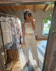 PANTALONI A POIS CON CINTURA