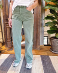 PANTALONE A GAMBA DRITTA VERDE