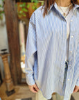 CAMICIA OVER SCRITTA "ST BARTH"
