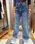 JEANS DRITTO CON RISVOLTO