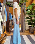 JEANS WIDE-LEG A VITA ALTA