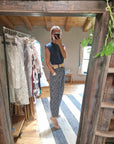 PANTALONI A POIS CON CINTURA