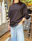 T-SHIRT OVER CON PIZZO