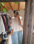 MAGLIA OVERSIZE CON INSERTI IN PELO