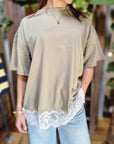 T-SHIRT OVER CON PIZZO
