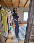 CAMICIA IN TENCEL CON COLLETTO COREANA