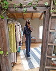 PANTALONI IN TENCEL CON ELASTICO IN VITA