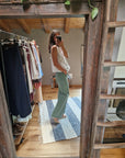 GILET IN COTONE RICAMATO CON LACCETTI