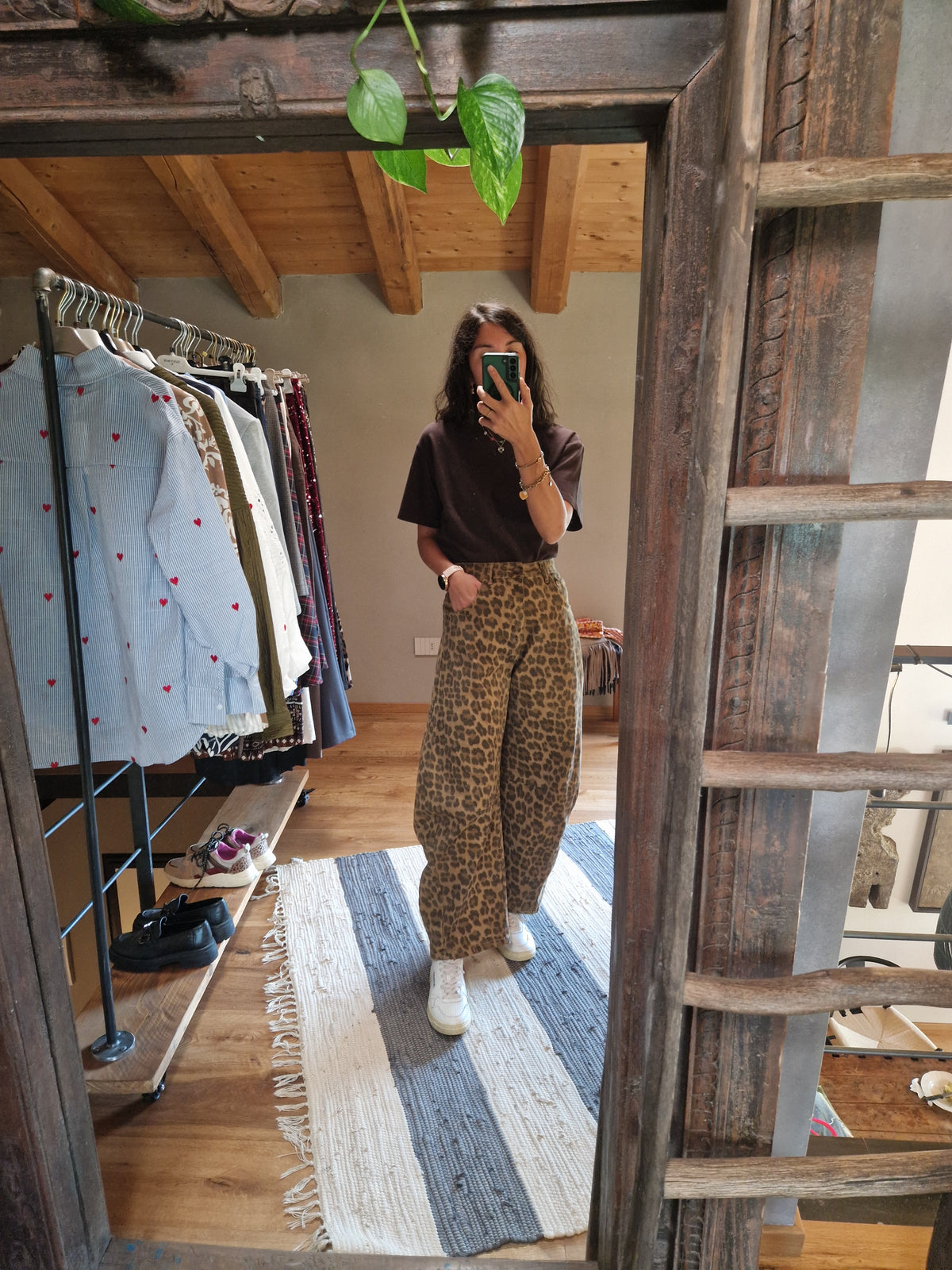 JEANS BALLOON LEOPARDATI