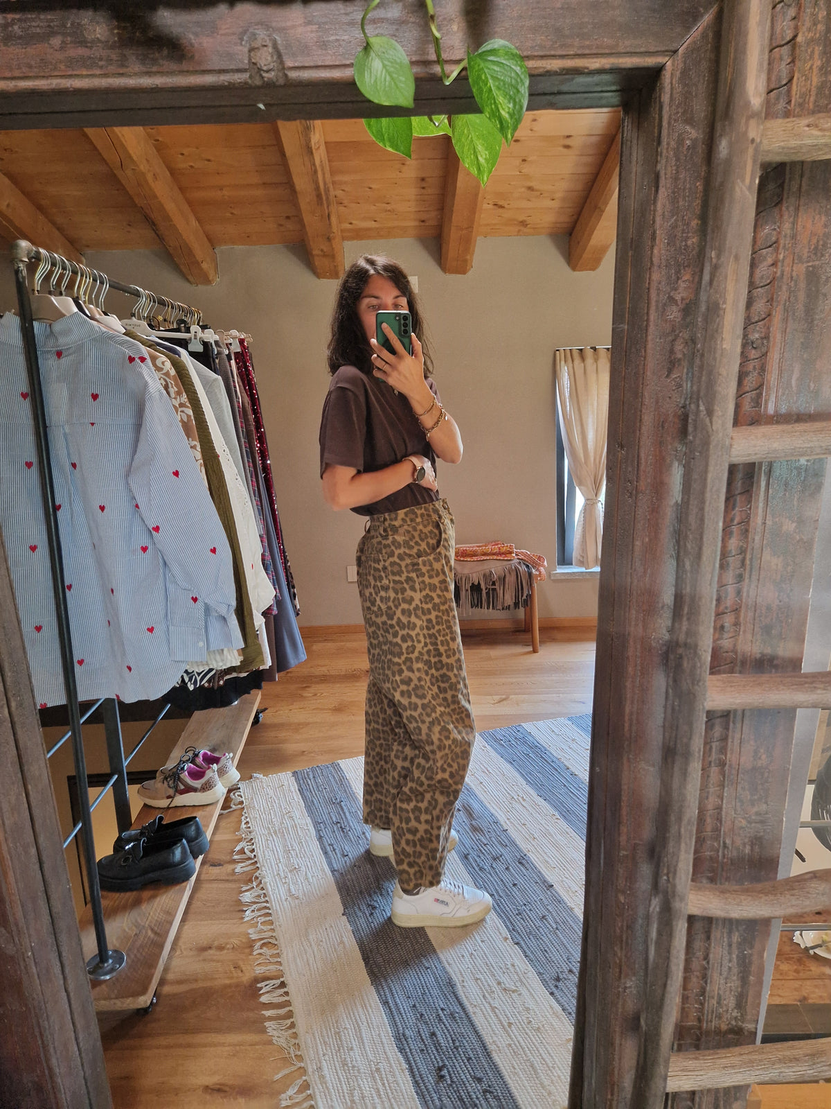 JEANS BALLOON LEOPARDATI