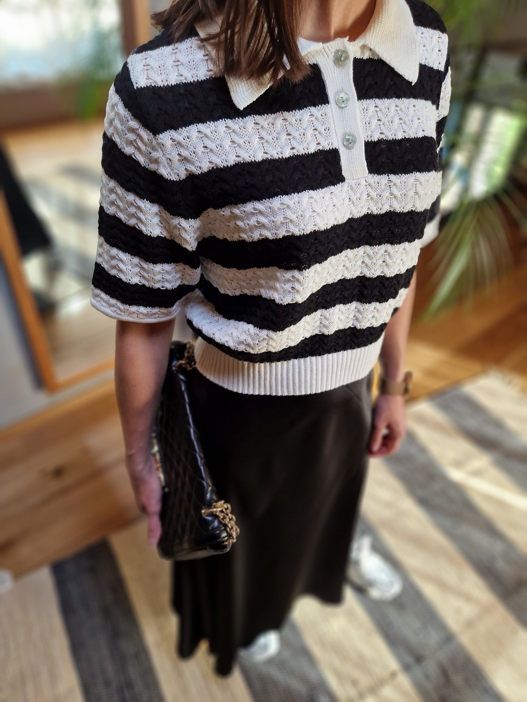 Polo in maglia a maniche corte