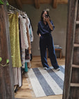 PANTALONI IN TENCEL CON ELASTICO IN VITA