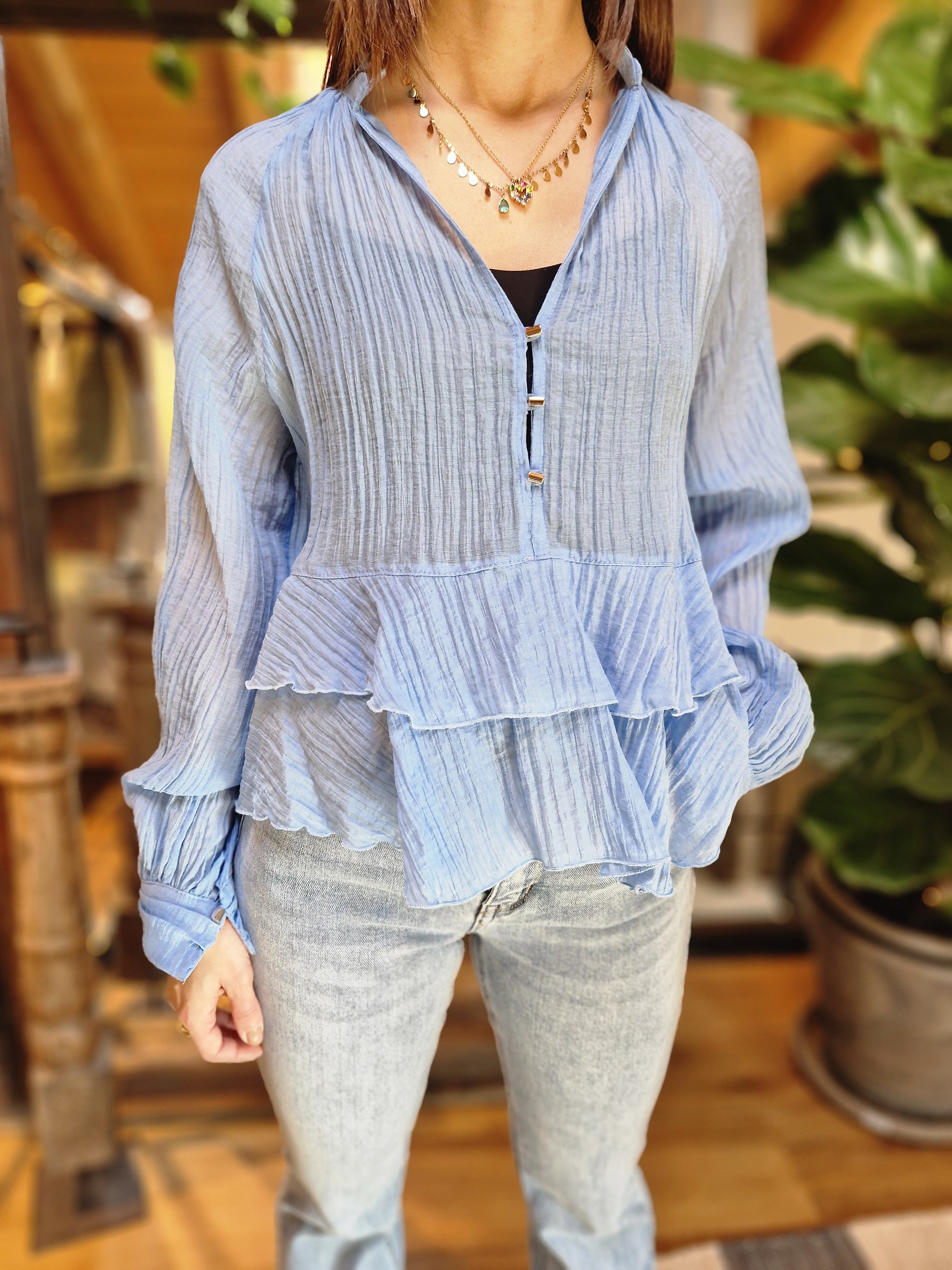 BLUSA SCOLLO PROFONDO