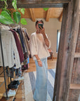 MAGLIA OVERSIZE CON INSERTI IN PELO