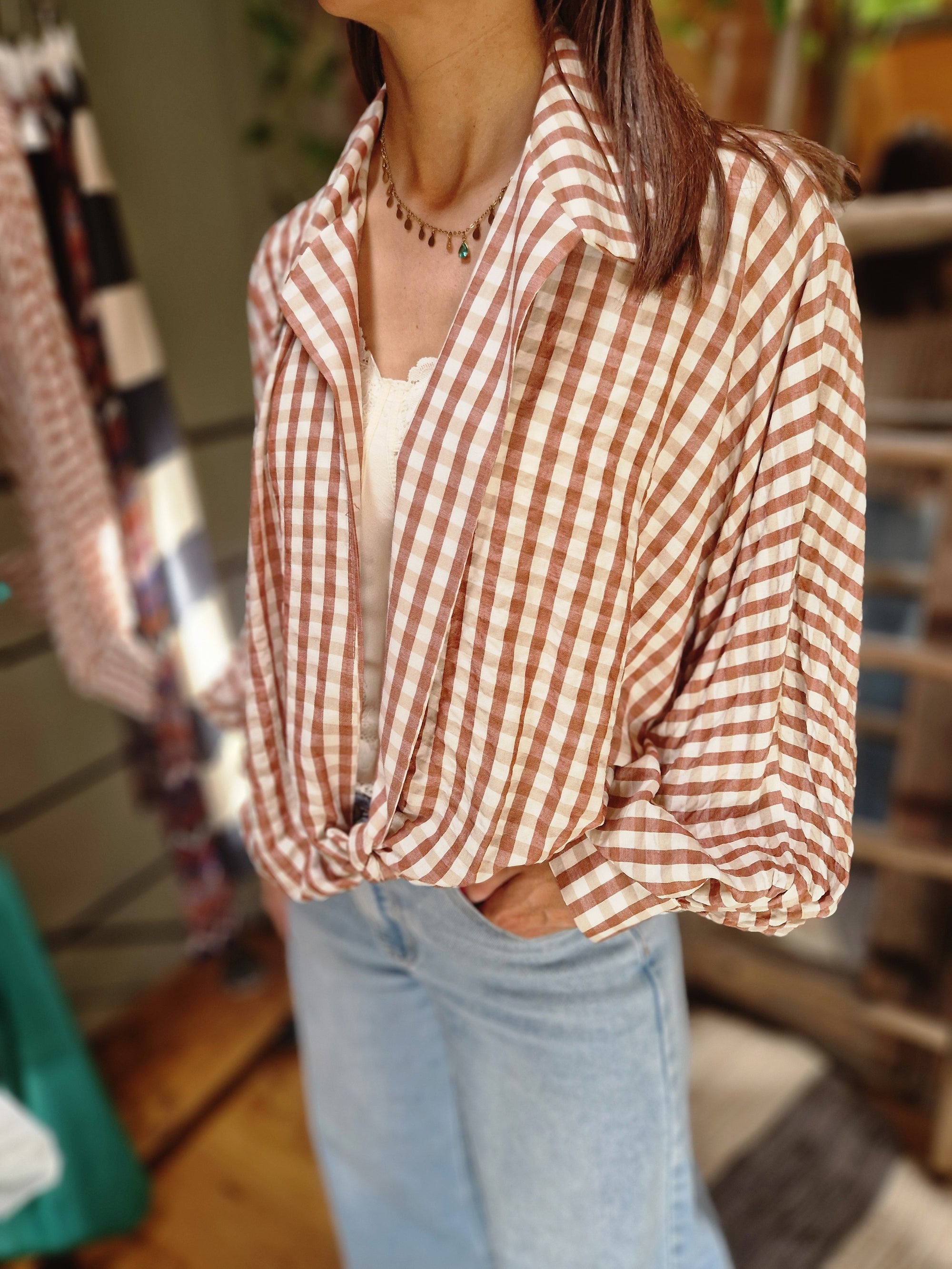 CAMICIA CHECK NODO