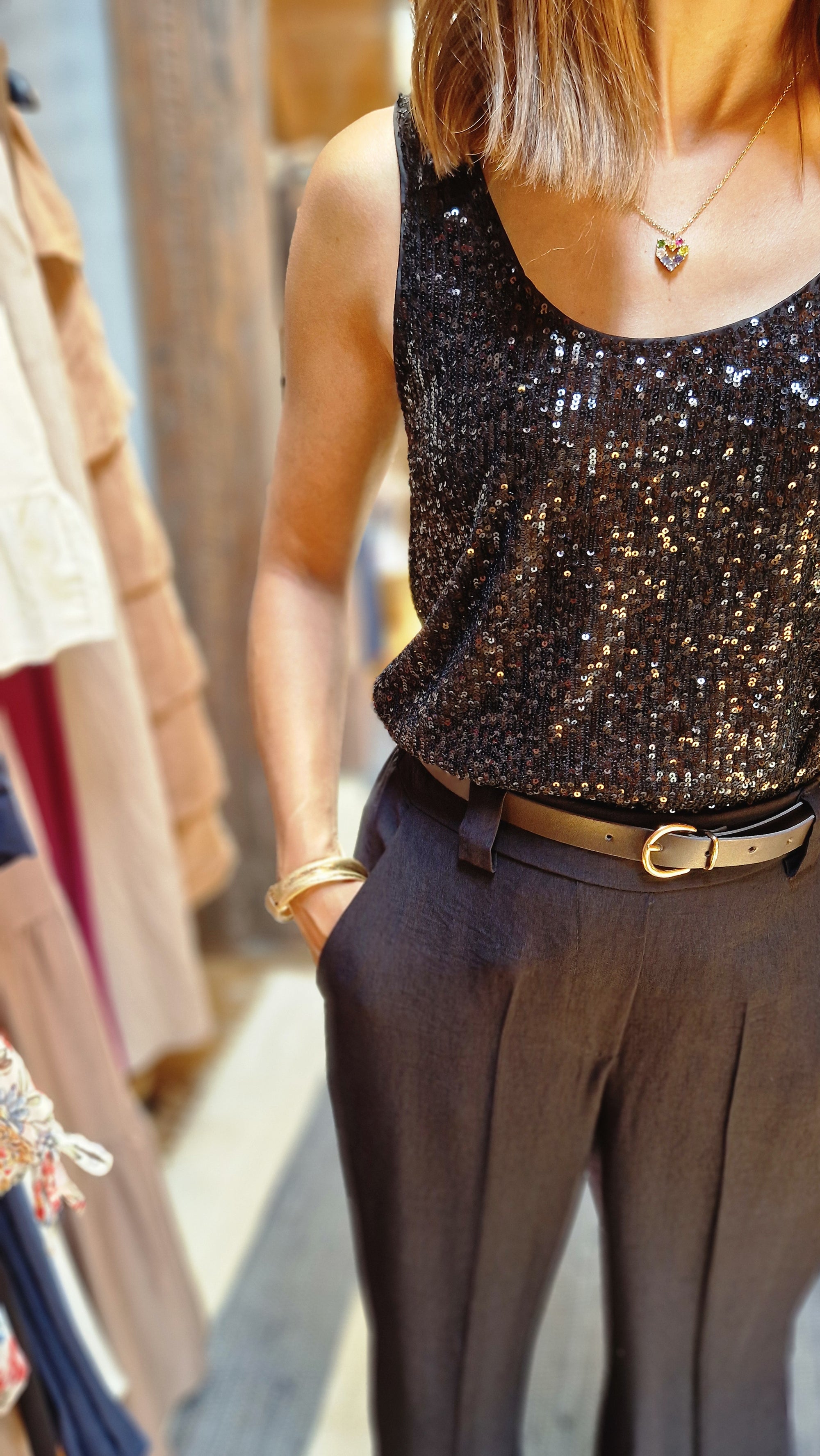 CANOTTA CON PAILLETTES