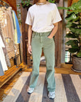 PANTALONE A GAMBA DRITTA VERDE