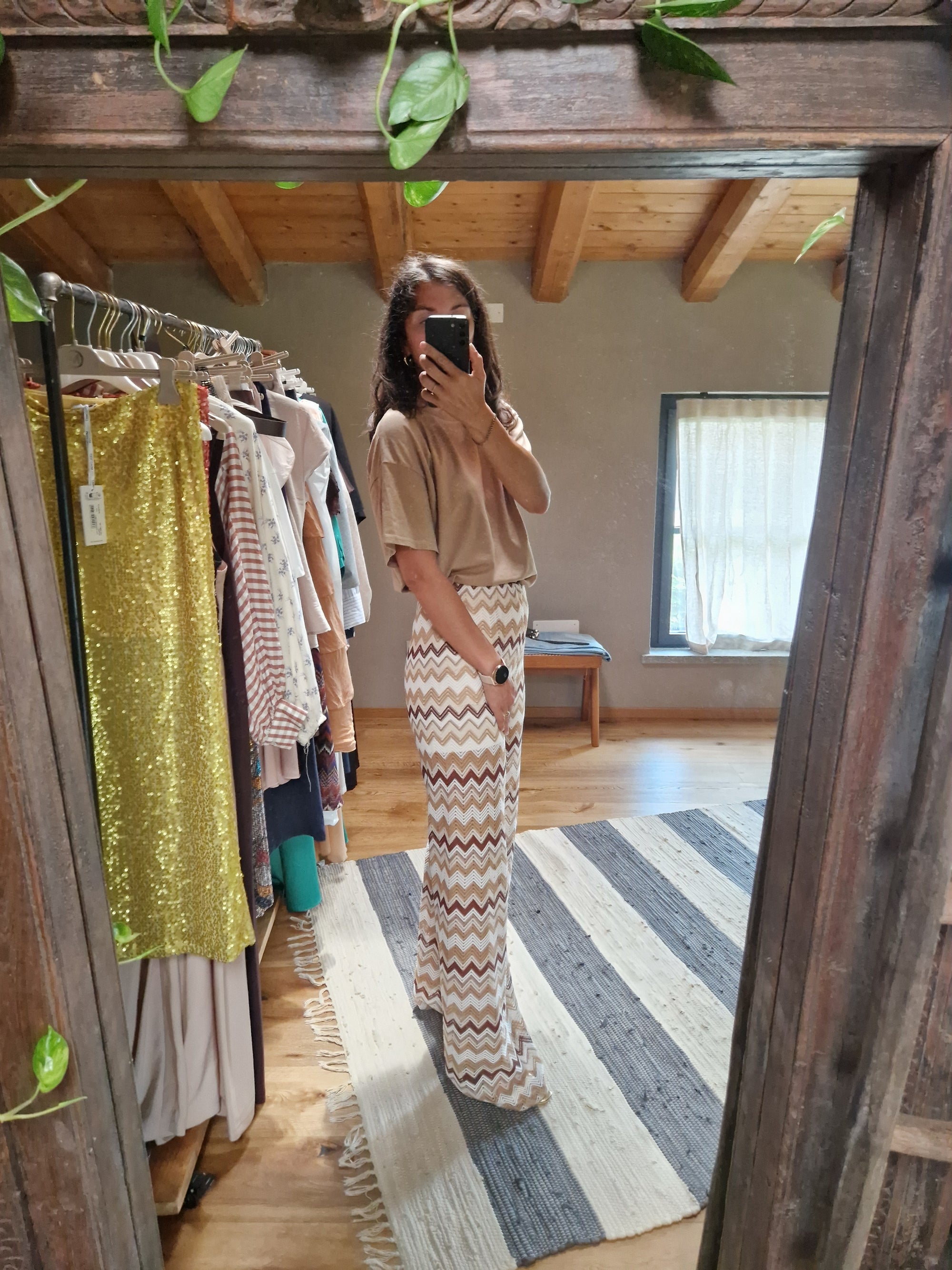 PANTALONE IN MAGLIA TRAFORATA