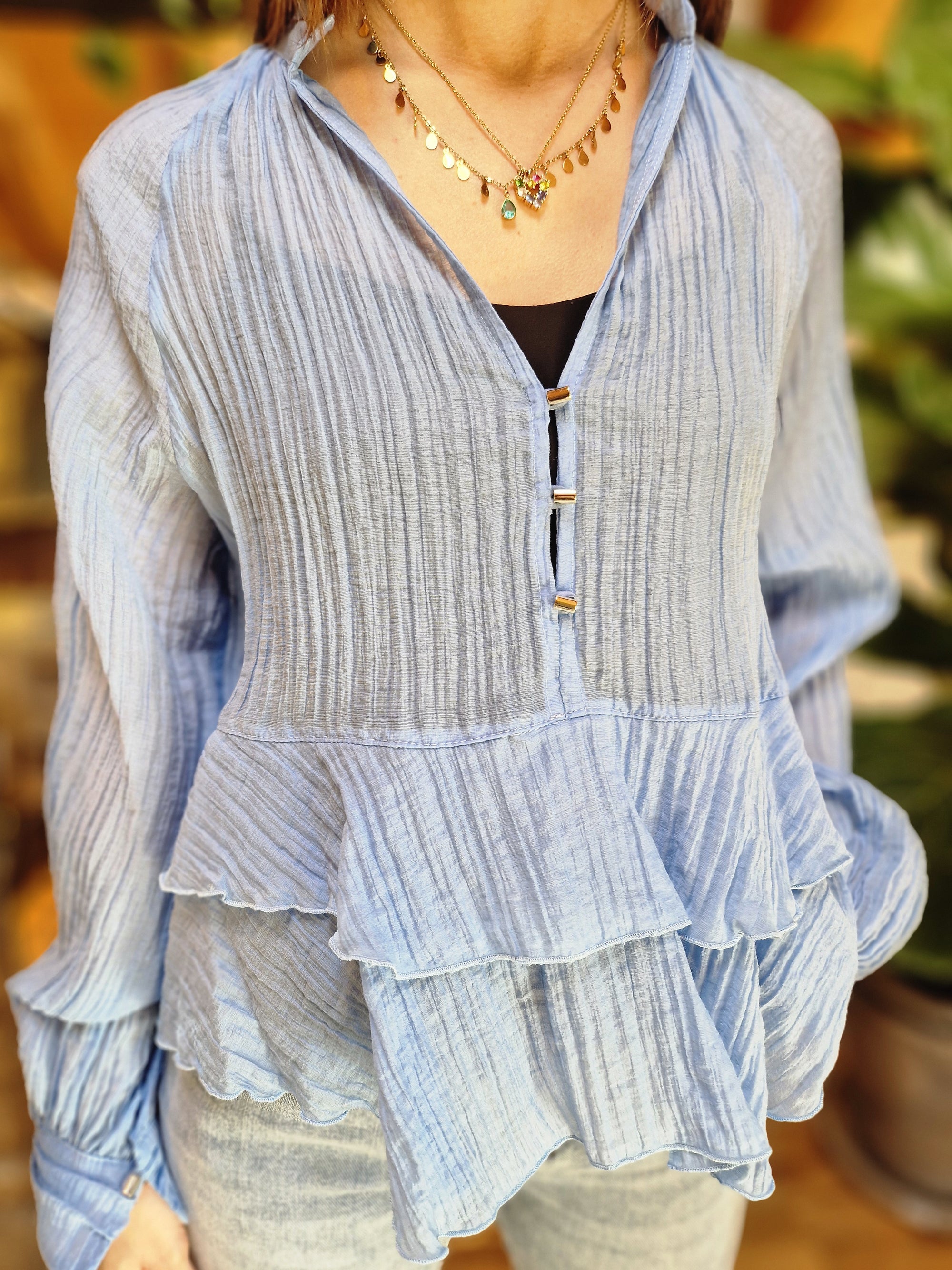 BLUSA SCOLLO PROFONDO