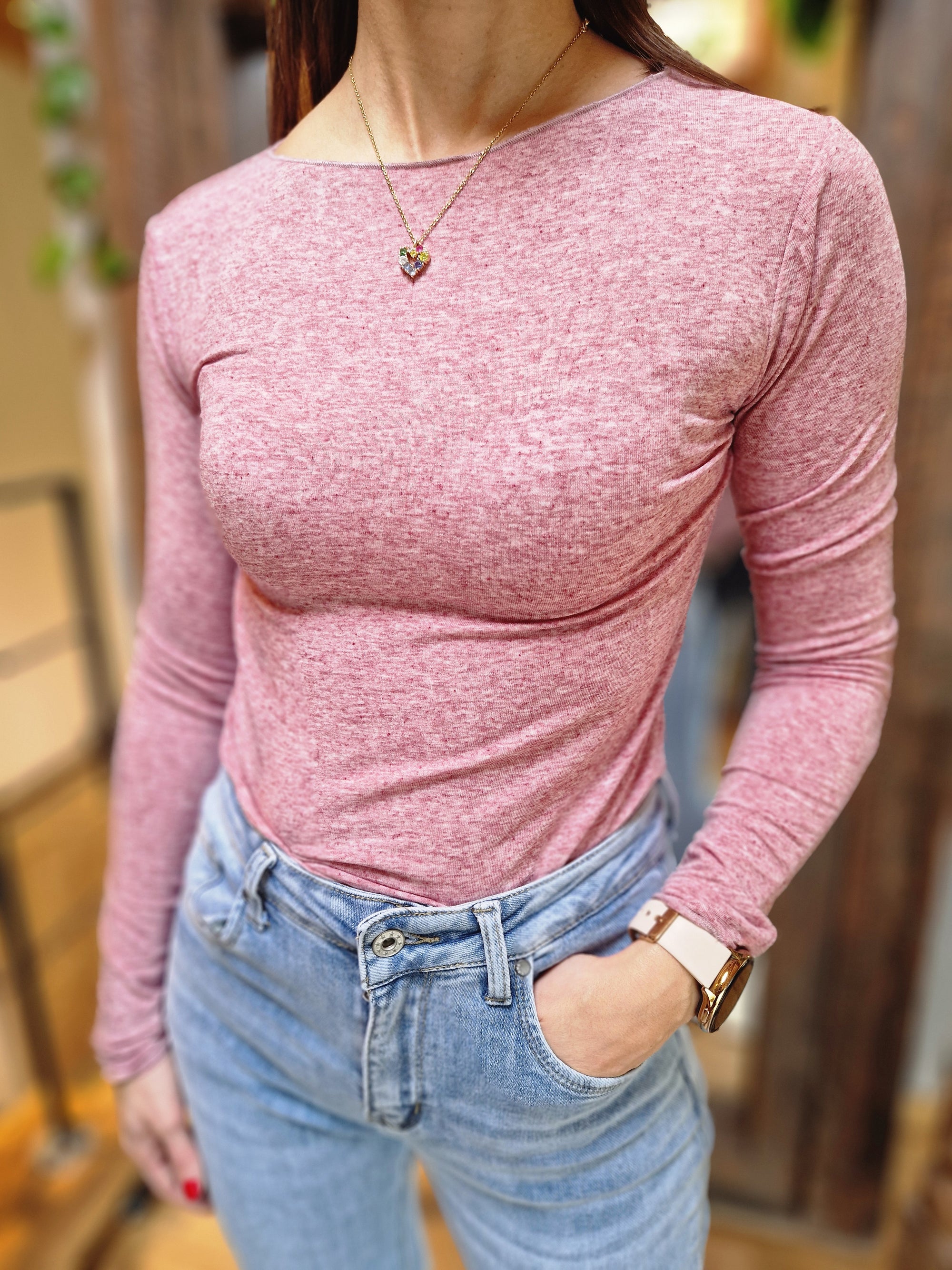 MAGLIA GIROCOLLO MANICA LUNGA