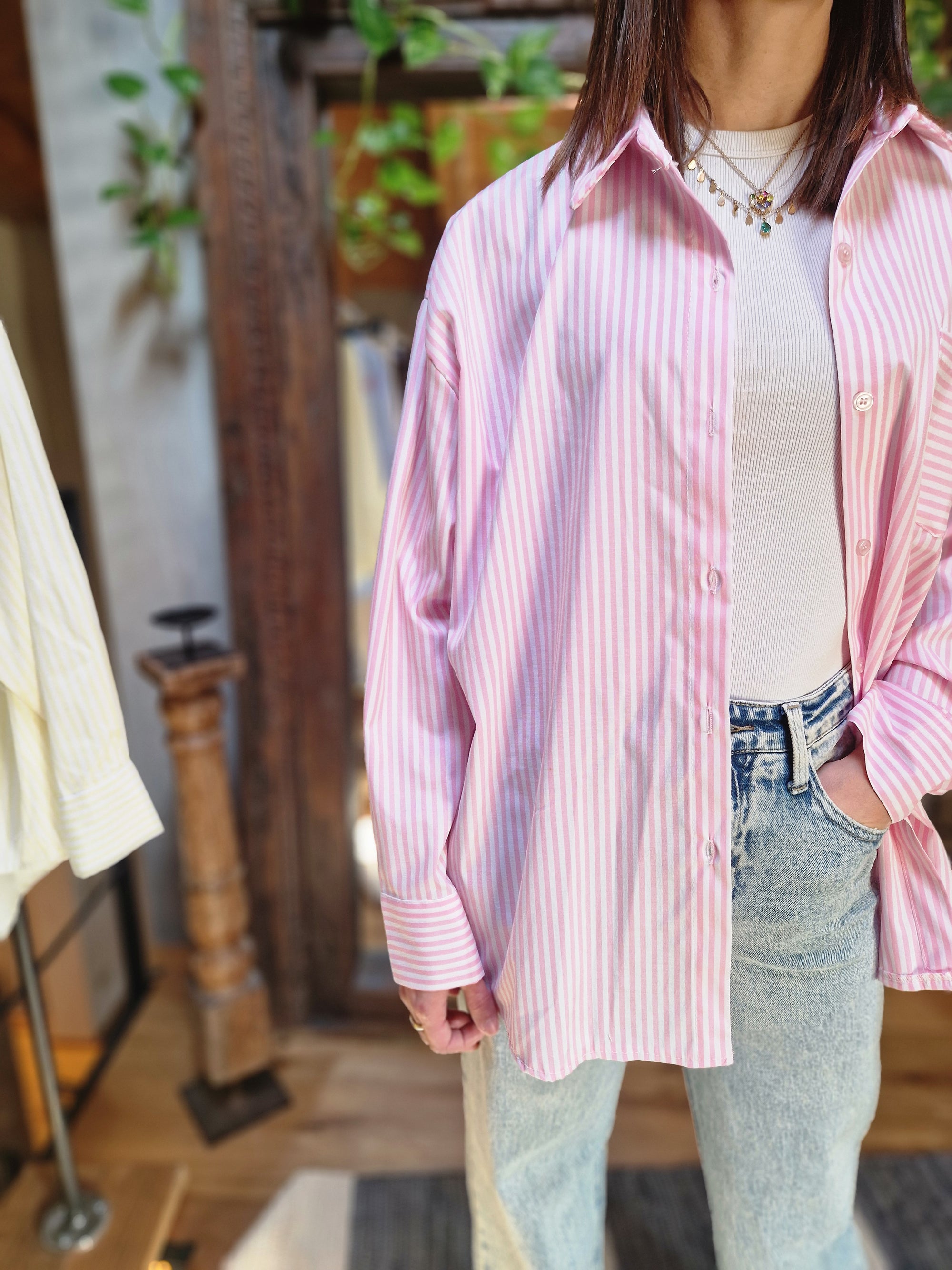 CAMICIA OVER CON DISEGNO SOLE