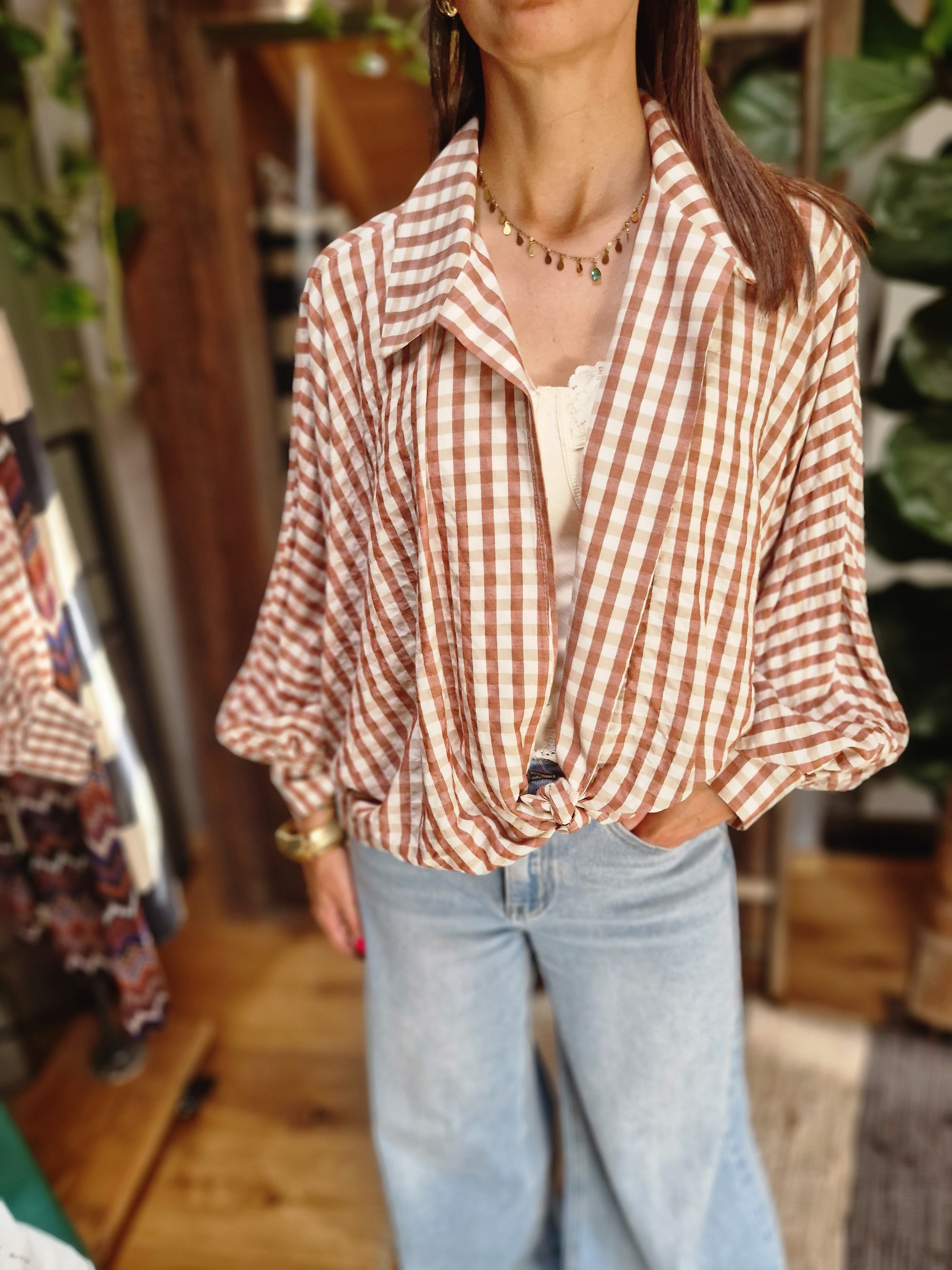 CAMICIA CHECK NODO