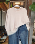 MAGLIA OVERSIZE CON INSERTI IN PELO