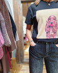 T-SHIRT STAMPA "BACIO COCKER"