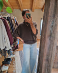 MAGLIA OVERSIZE CON INSERTI IN PELO