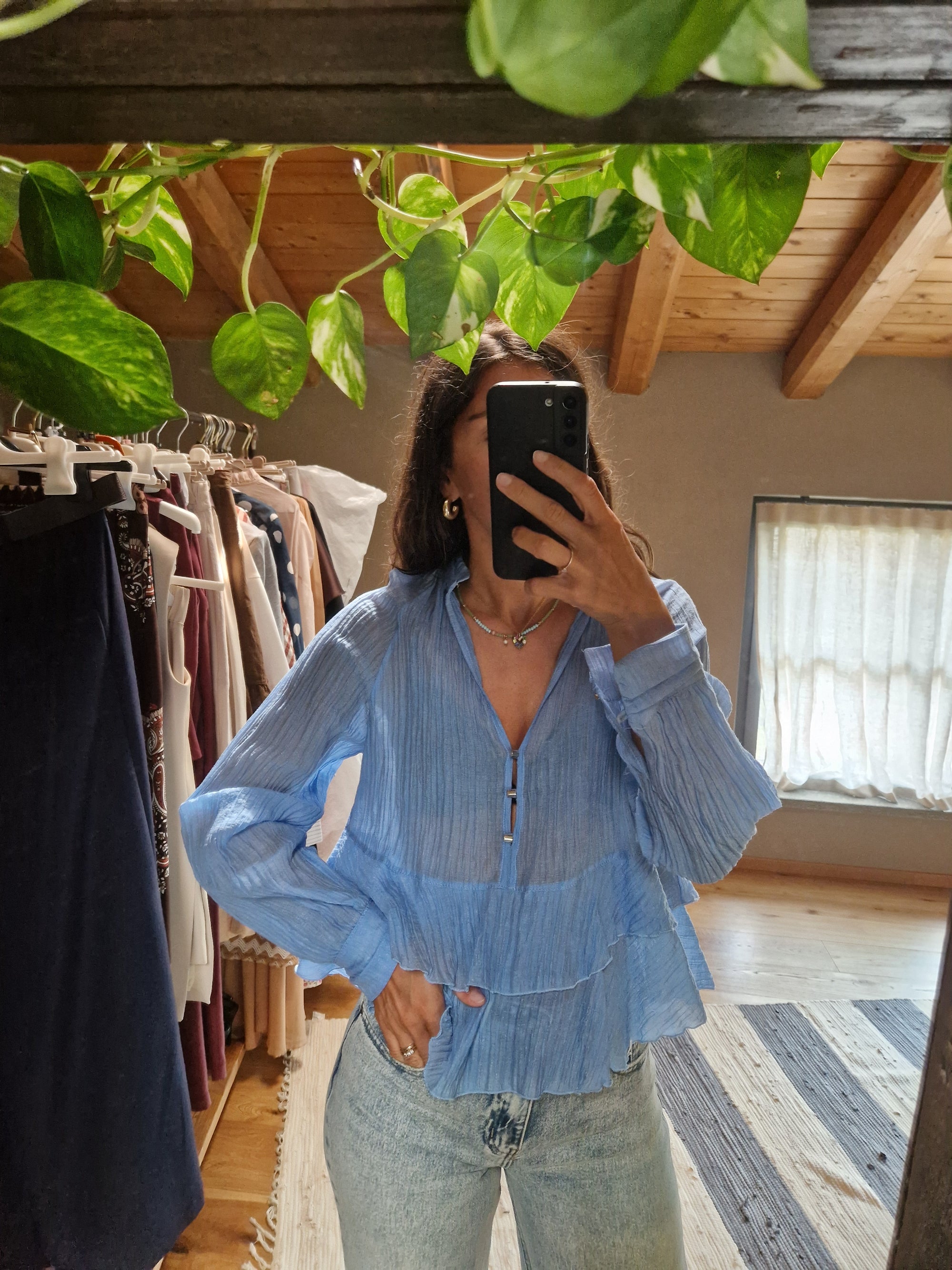 BLUSA SCOLLO PROFONDO