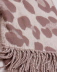 SCIARPA LEOPARDATA CON FRANGE