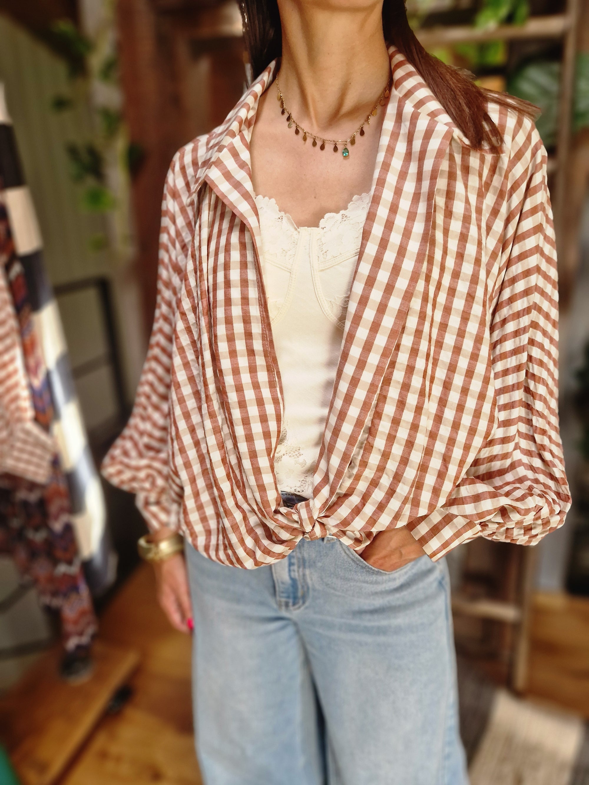 CAMICIA CHECK NODO