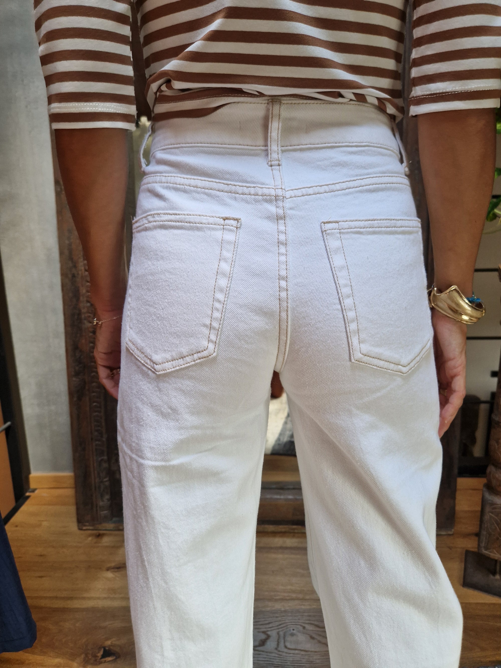 JEANS BIANCO PALAZZO