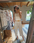 PANTALONI A POIS CON CINTURA