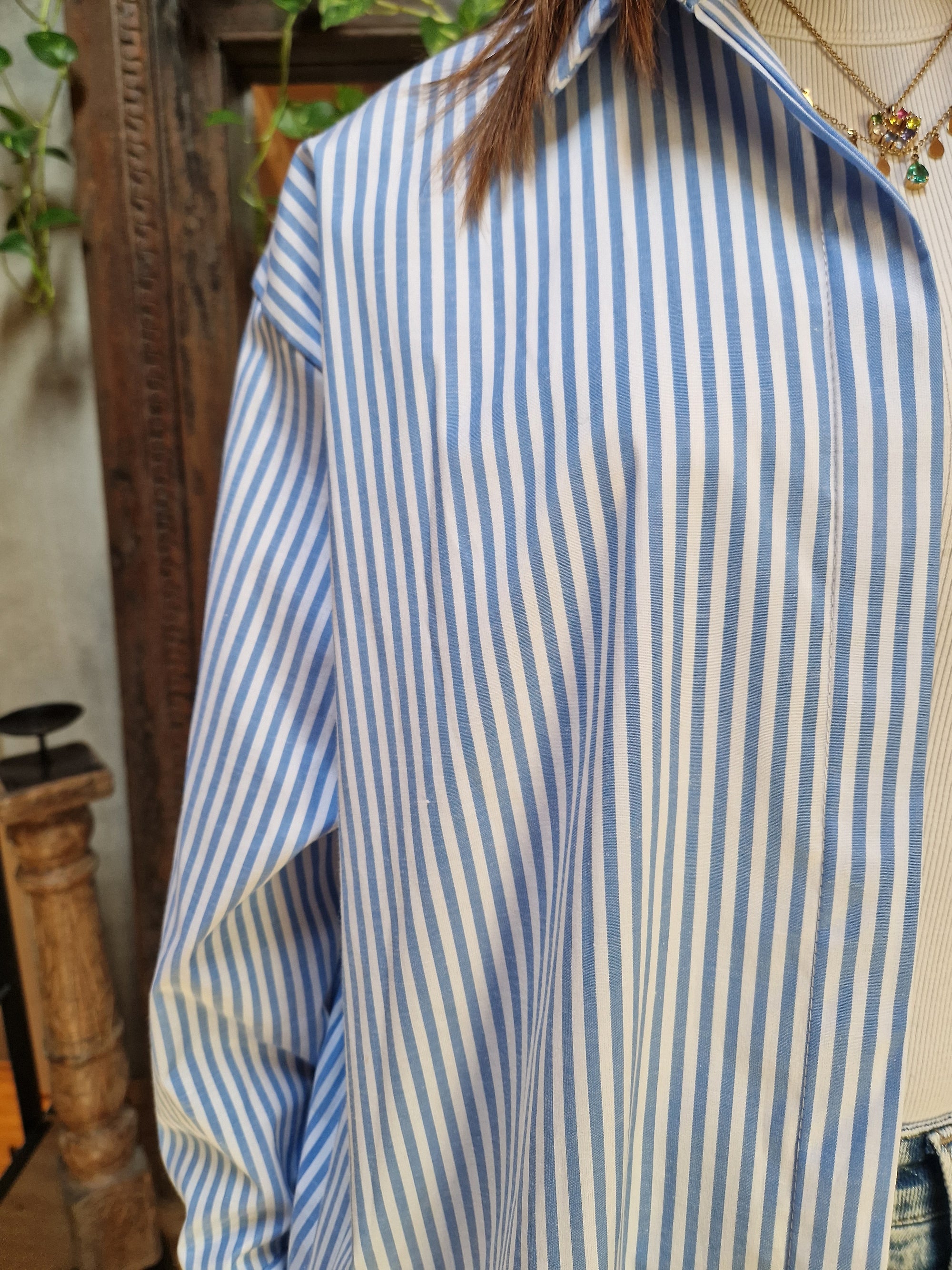 CAMICIA OVER SCRITTA "ST BARTH"
