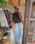 MAGLIA OVERSIZE CON INSERTI IN PELO