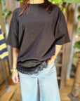 T-SHIRT OVER CON PIZZO
