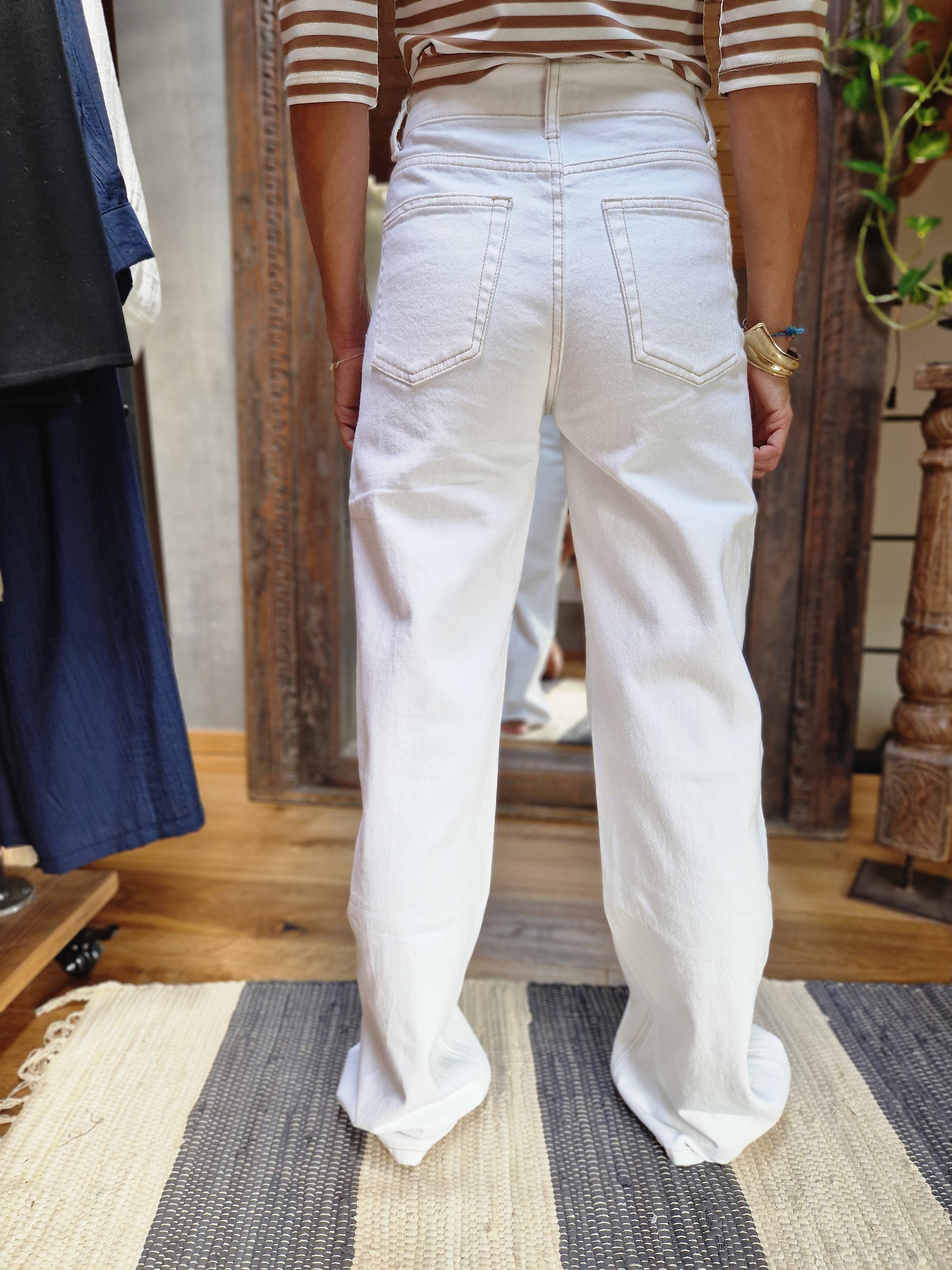 JEANS BIANCO PALAZZO