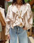 CAMICIA ROUGE CON COLLANA