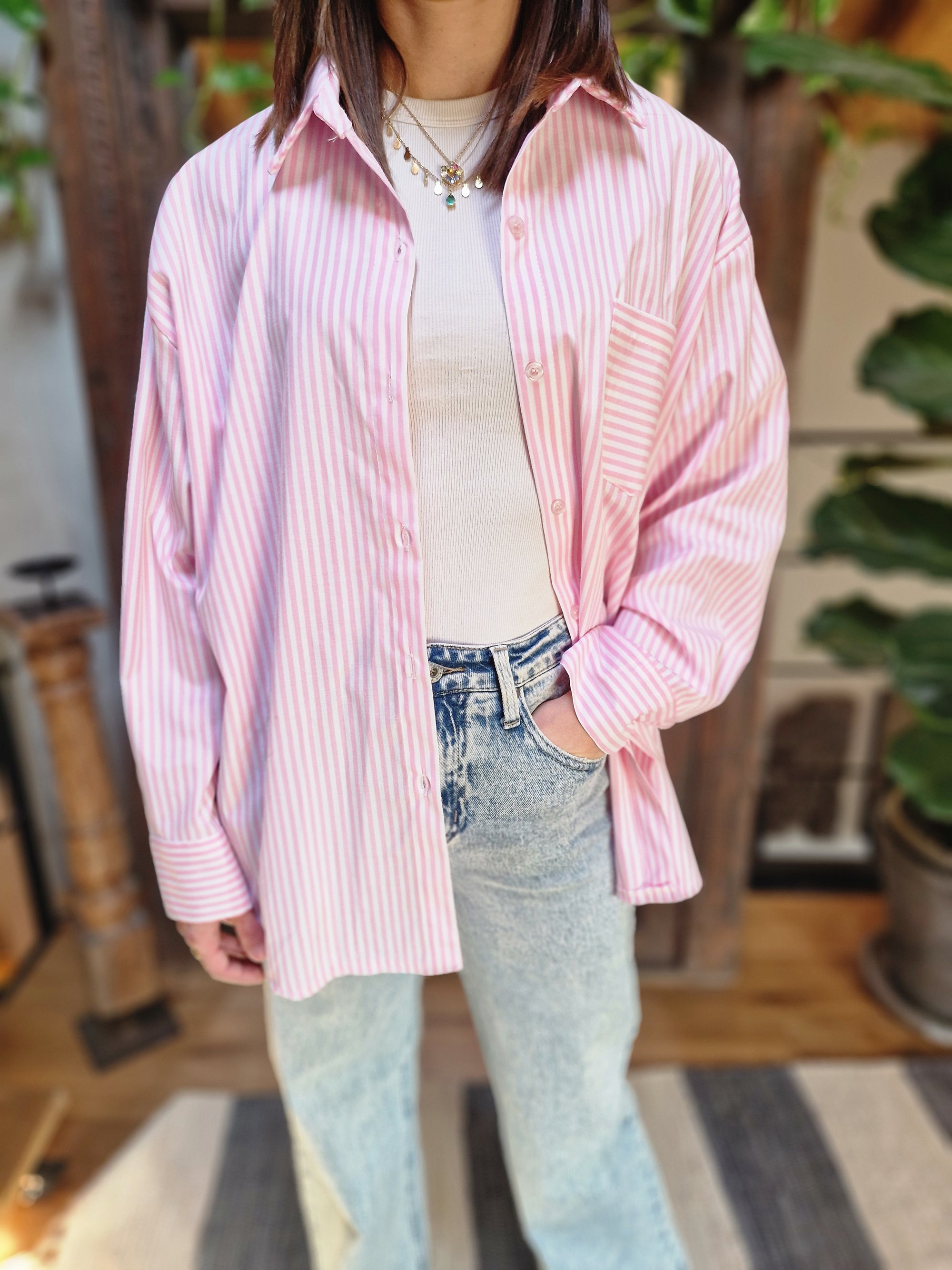 CAMICIA OVER CON DISEGNO SOLE